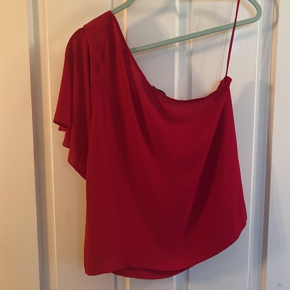 Lucky Brand Fuschia One Shoulder Top - Picture 5 of 5